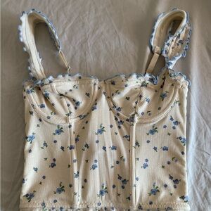 Floral Cream Women's Top